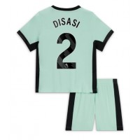 Echipament fotbal Chelsea Axel Disasi #2 Tricou Treilea 2023-24 pentru copii maneca scurta (+ Pantaloni scurti)